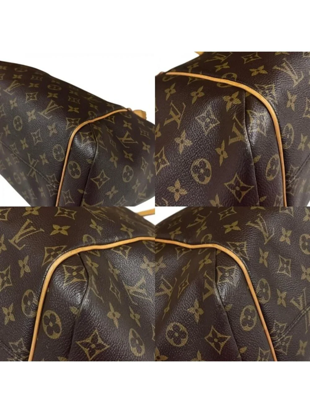 Louis Vuitton Totally MM Monogram Shoulder Bag Canvas Brown